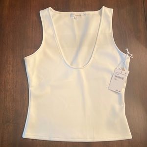 NWT Good American Scuba Scoop Tank White Size 1 (small)